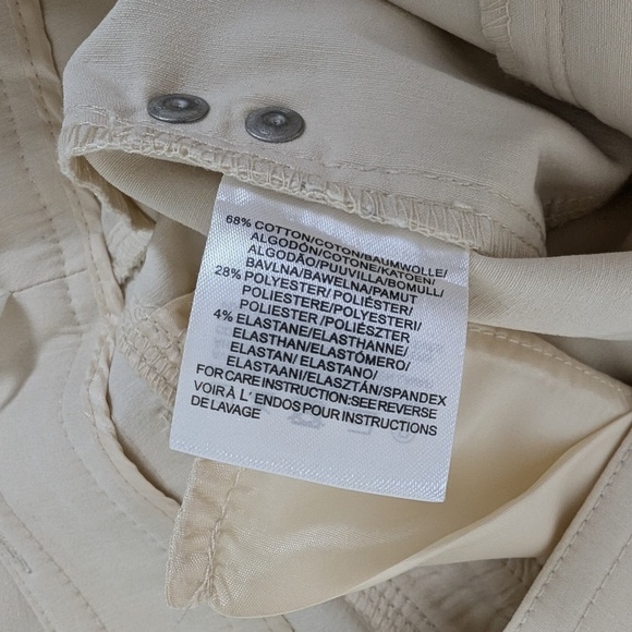 Mexx Beige Trousers Straight Leg Flare Cream Off-white Mid Low Rise - Picture 4 of 8